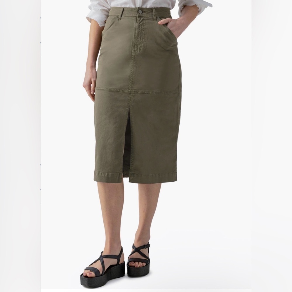Sanctuary Triple Threat Olive Green Cargo Skirt Sz 33/ 16
